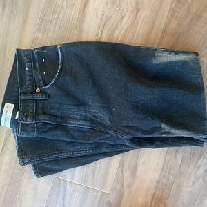 Abercrombie and Fitch Curve Love Ankle Straight High Rise jeans
